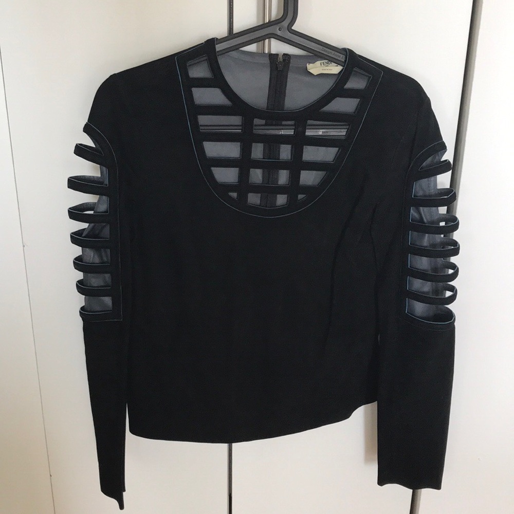 Suede leather Fendi RTW